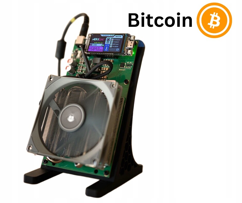 Kryptoměnový bagr Nerdqaxe Btc 4.8TH Distribuce Pl