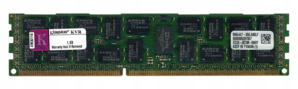 Kingston 16GB DDR3 2Rx4 1600MHz PC3L-12800R Reg Ecc