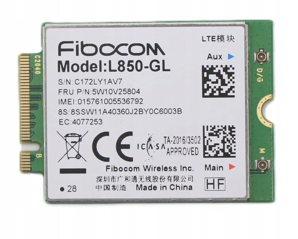 Wwan 4G Lte modem Lenovo 5W10V25804 Magic Bay Studio typ 4XC1