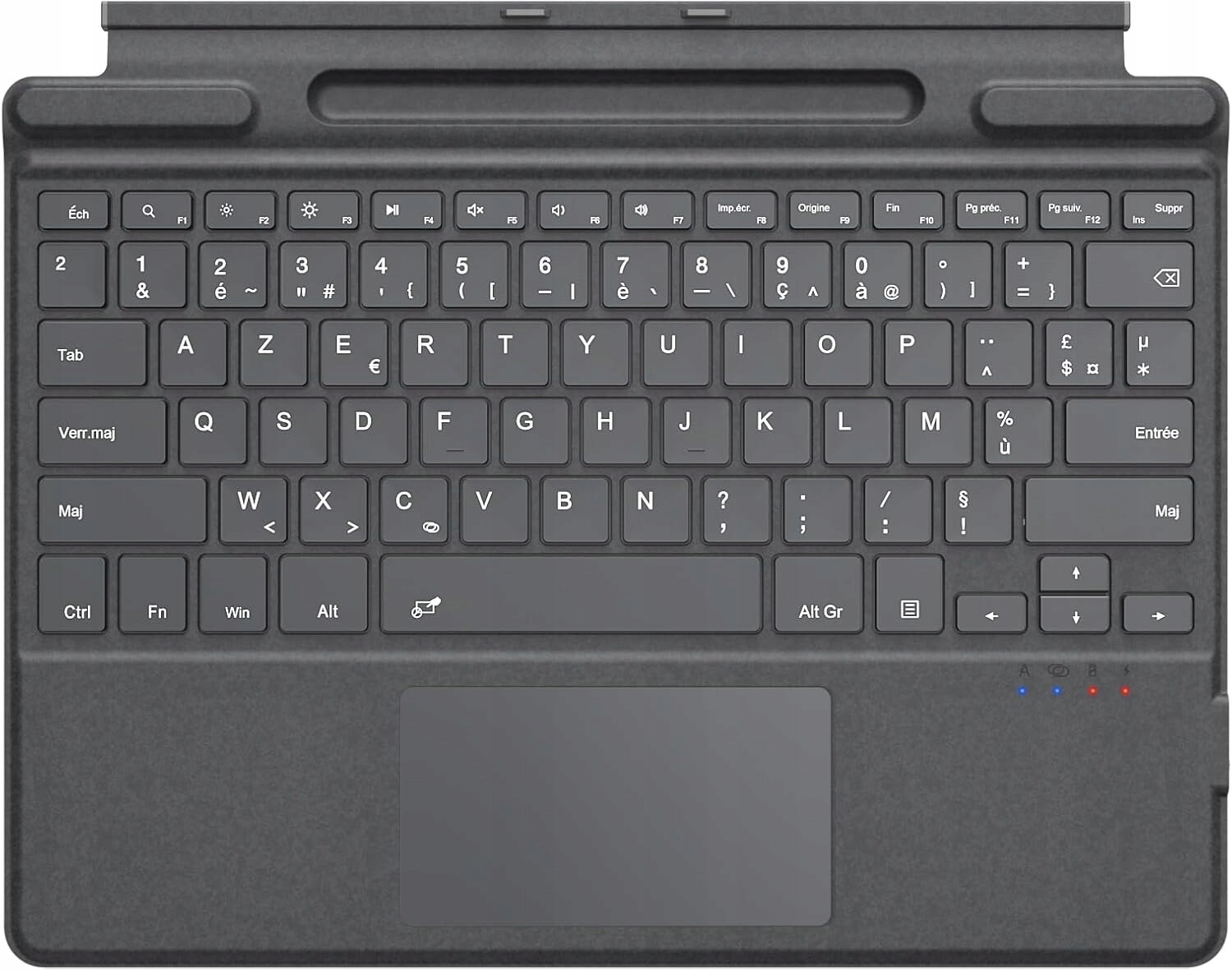 MoKo touchpad klávesnice pro Microsoft Surfrace Pro 11/10/9/8 X šedá