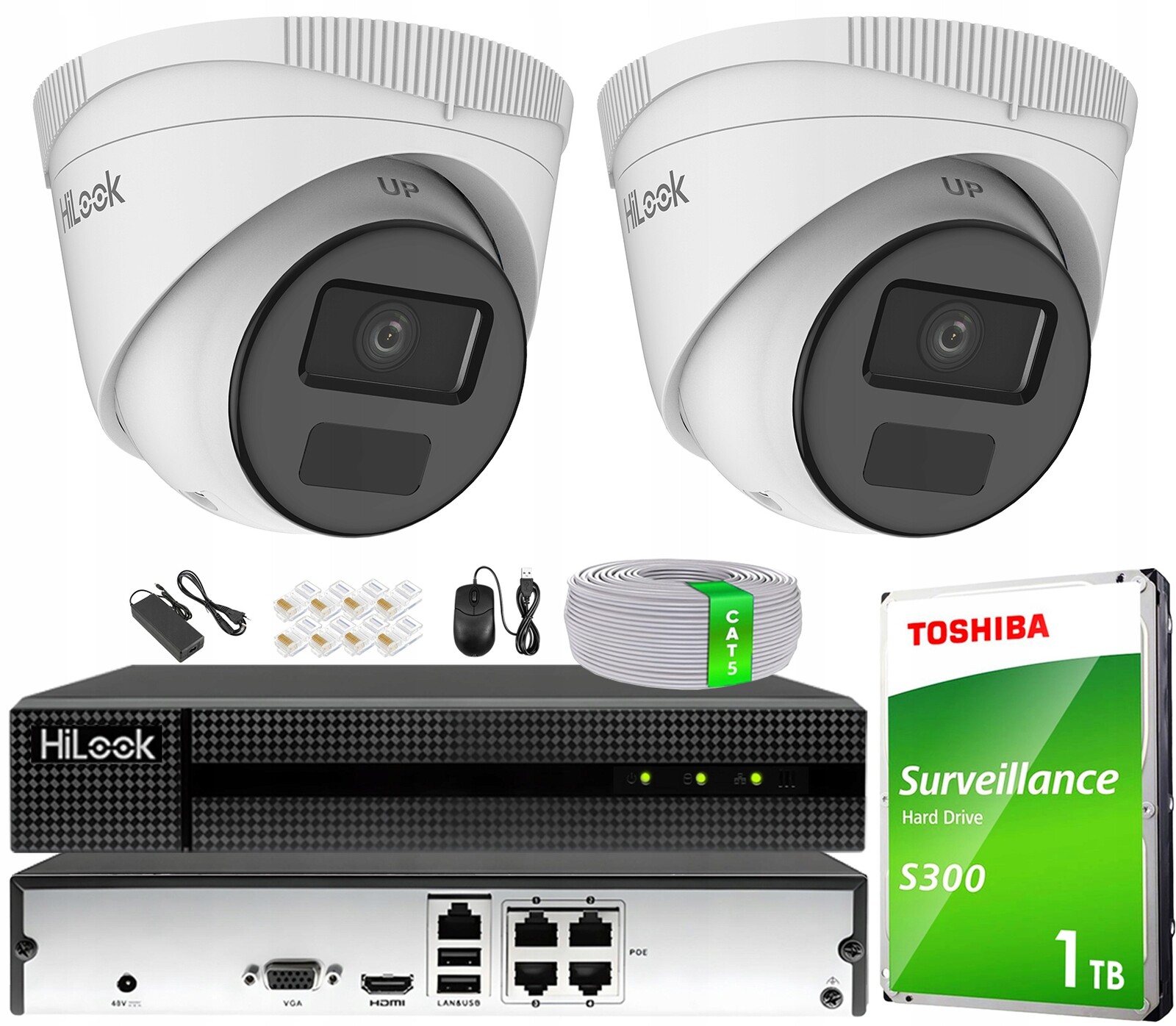 Ip monitorovací sada pro rozšíření 2 kamer 4Mpx PoE rekordér 4 kanály