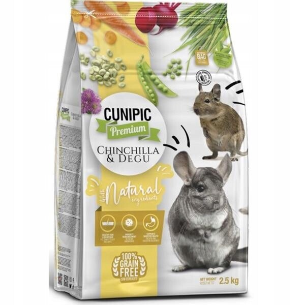Cunipic Premium Chinchilla & Degu činčila & osmák 2,5 kg