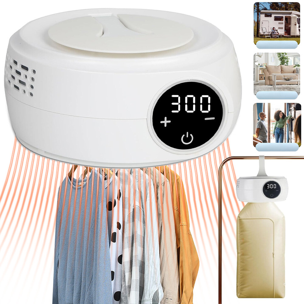 Elektrická Mini Sušák Na Prádlo, Přenosný Cyklus Sušení 360°, Skládací