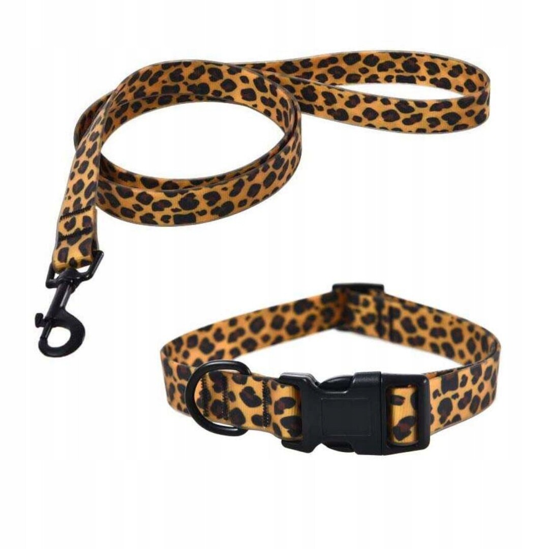 Barry King Postroj 2,5 x 45-70 cm Vodítko 2,5 x 120 cm Panterka voděodolná