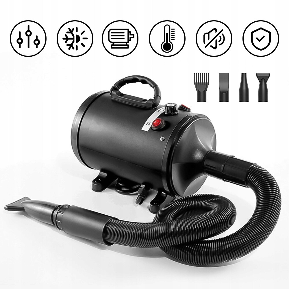 Groomingová Sušička Pro Psa Kočku, 4 Trysky Abs Ochrana Rukou Uklidnění Zvířat