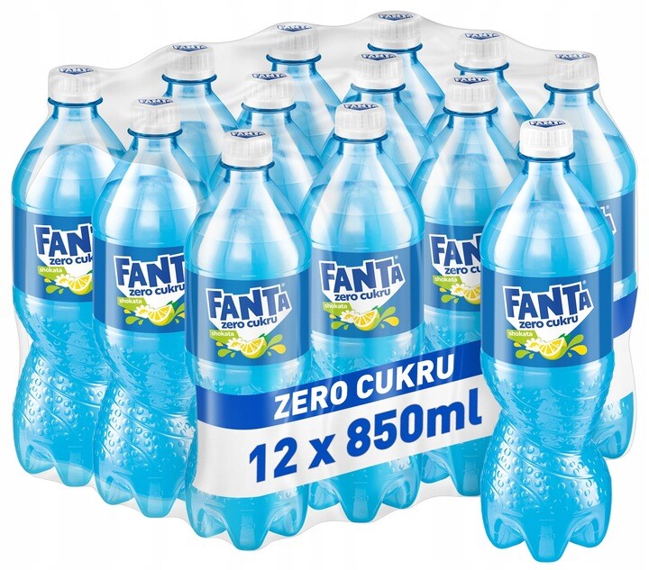 Fanta Zero Shokata láhev 850 ml 12 Ks Drs