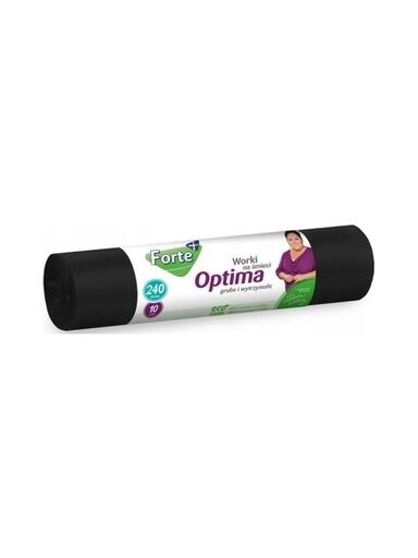 5X Forte+ Pytle na odpadky Optima černé 240 l, 10 ks, univerzální