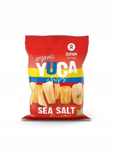 5 x Chipsy z Manioku S mořskou solí Bio 60 g Oxfam