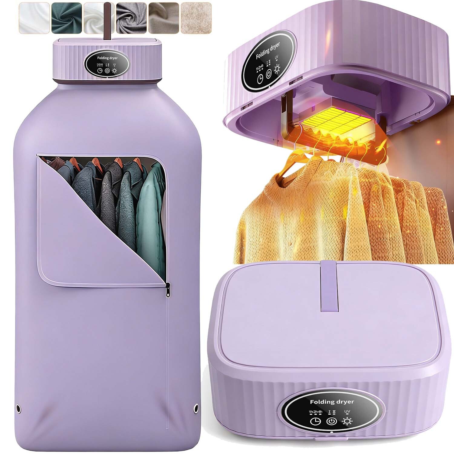 Mini Přenosná Sušák Na Prádlo S Rychleschnoucím Časovačem 600 W