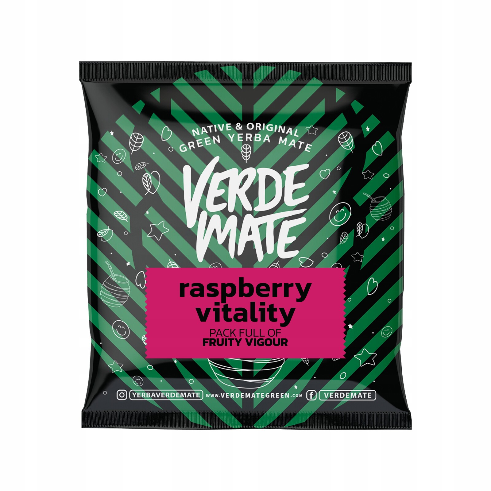 9 x Verde Mate Green Raspberry Vitality 50 g