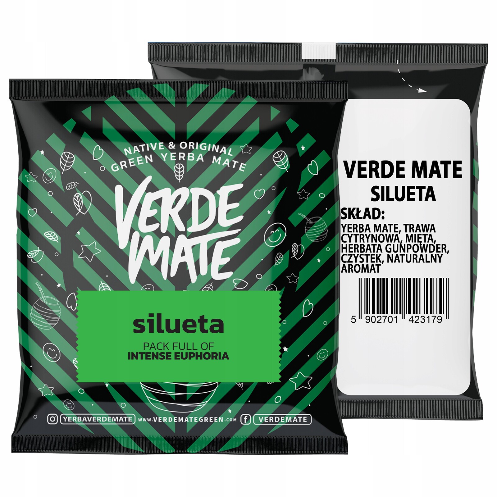 9x Verde Mate Silueta 50g
