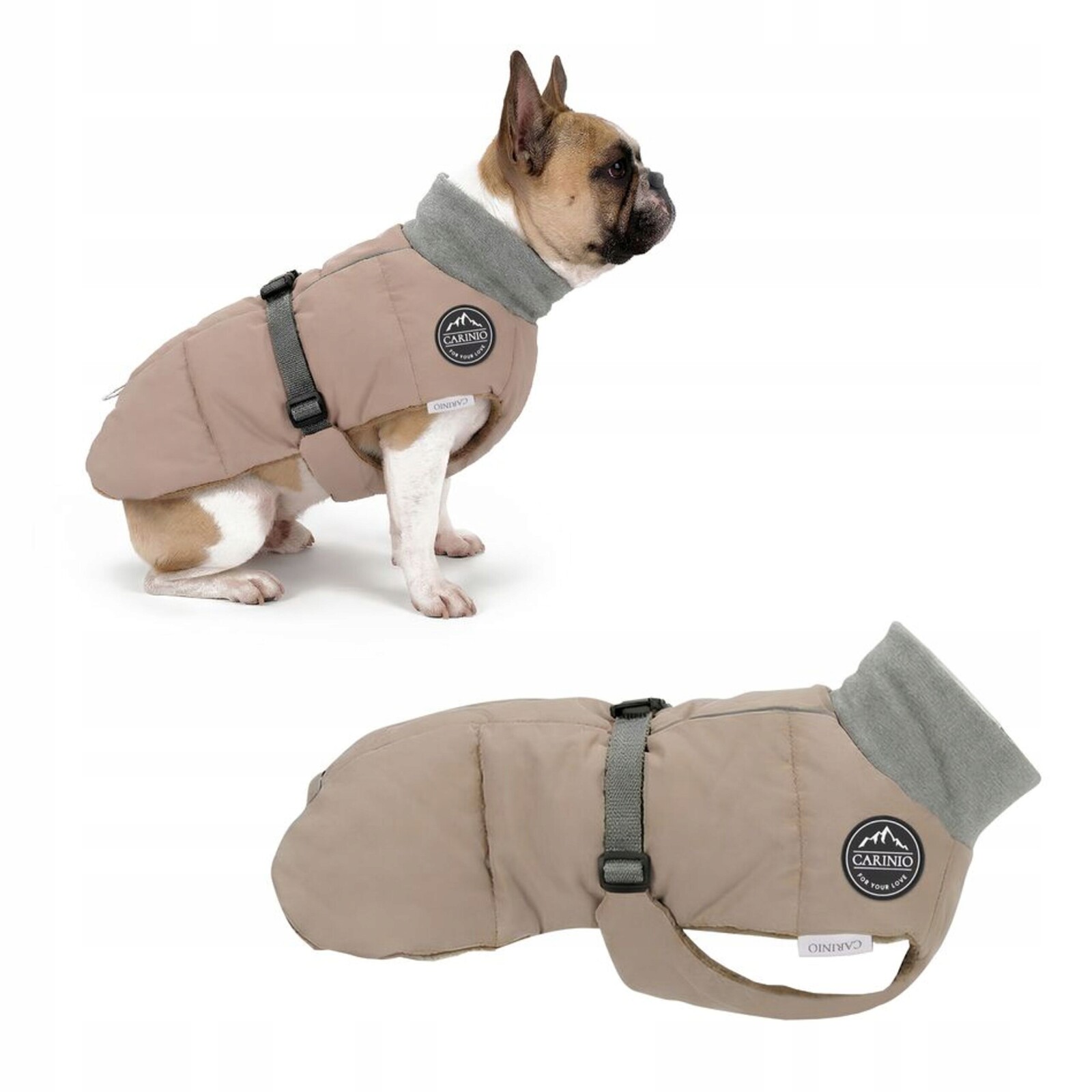 Bunda pro psa oblečení Carinio Polar Hike měkká výplň lehká M 40 cm