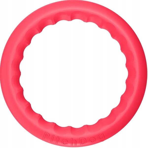 Hračka tréninkový pěnový kruh červený 30cm PitchDog