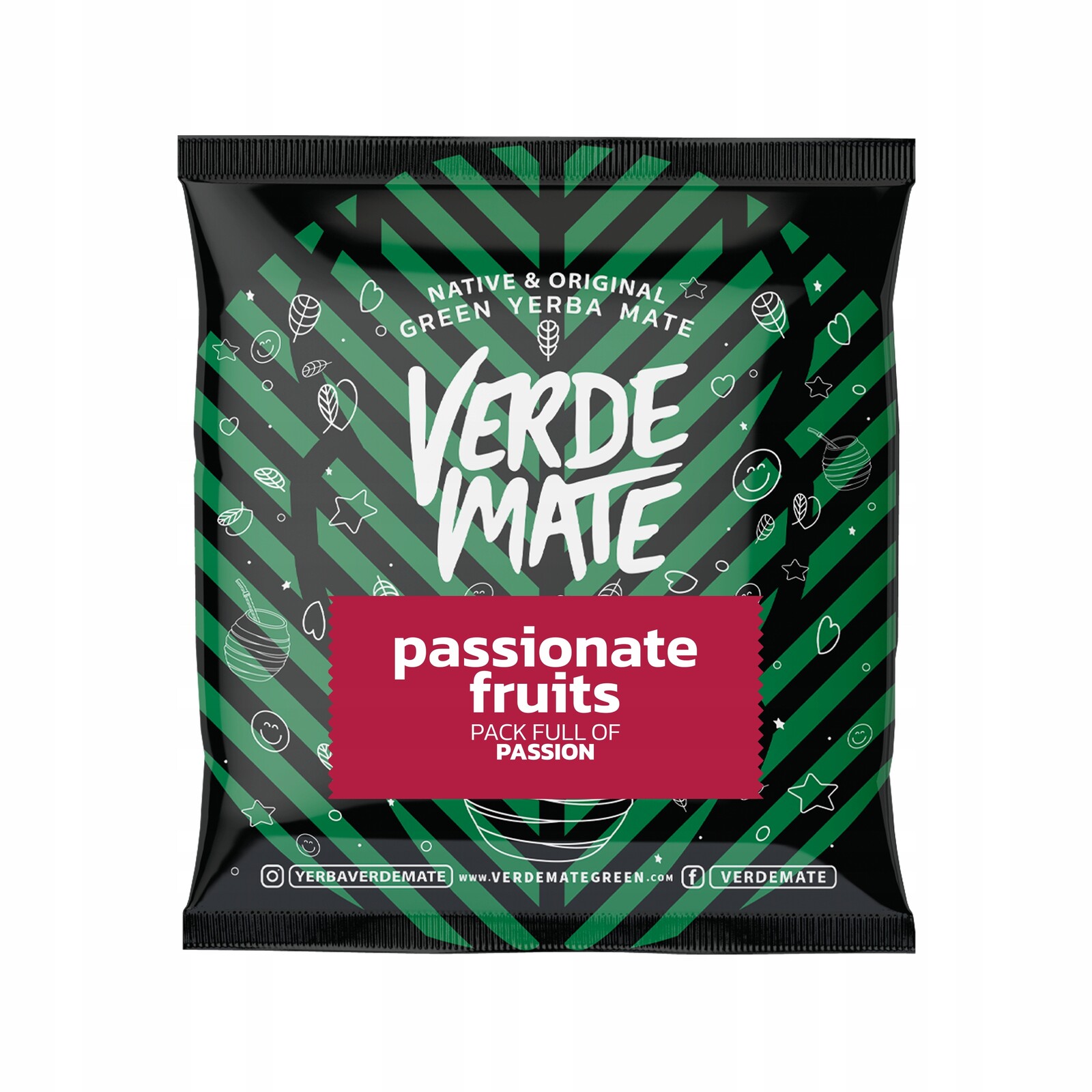 9 x Verde Mate Green Passionate Fruits 50 g