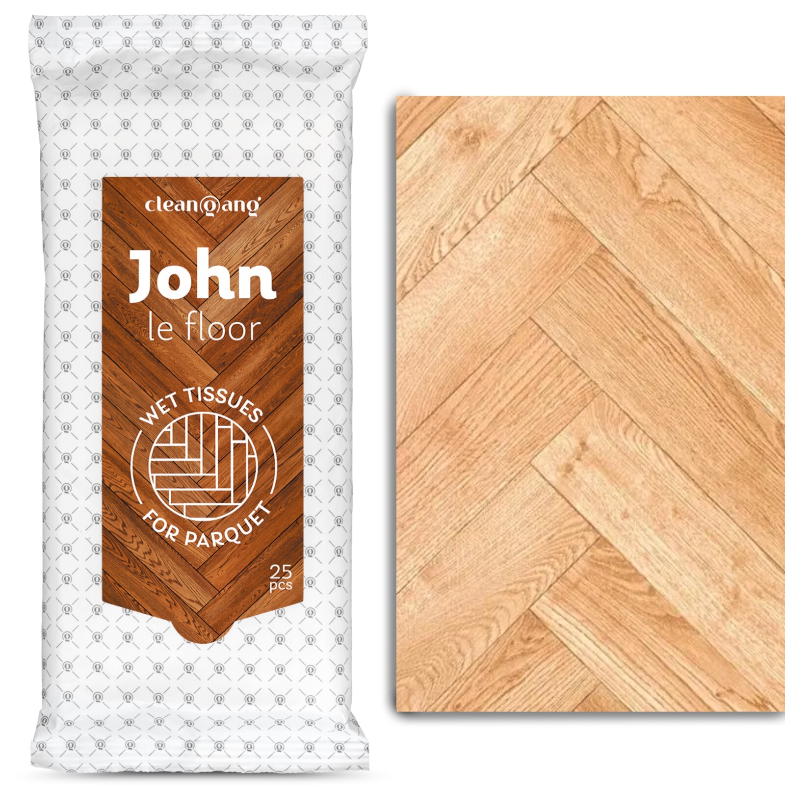 5x CleanGang Ubrousky navinuté na parketové panely obnovují 25 Ks