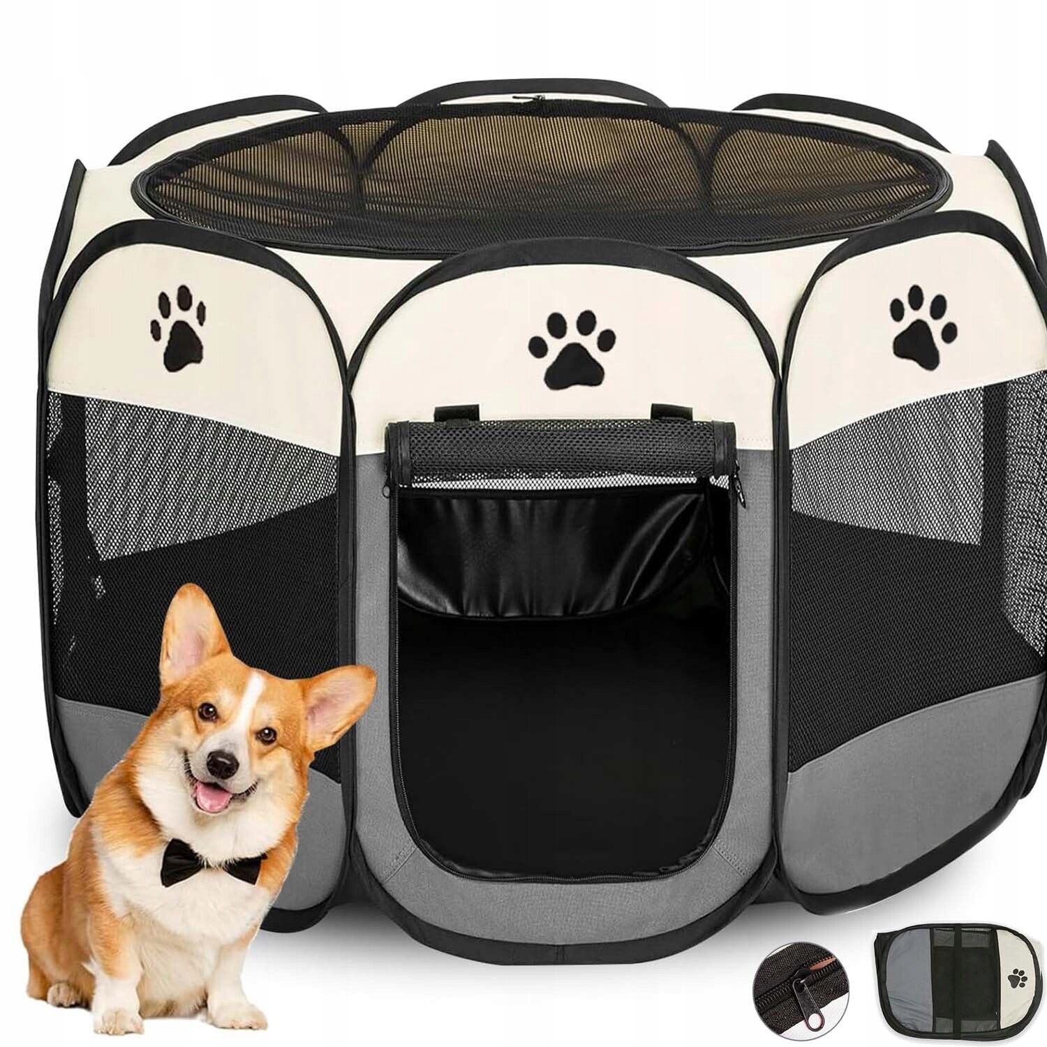 Skládací Kotec Pelíšek Klec Pro Psa, Kočku, Prodyšná, Voděodolná 74 CM