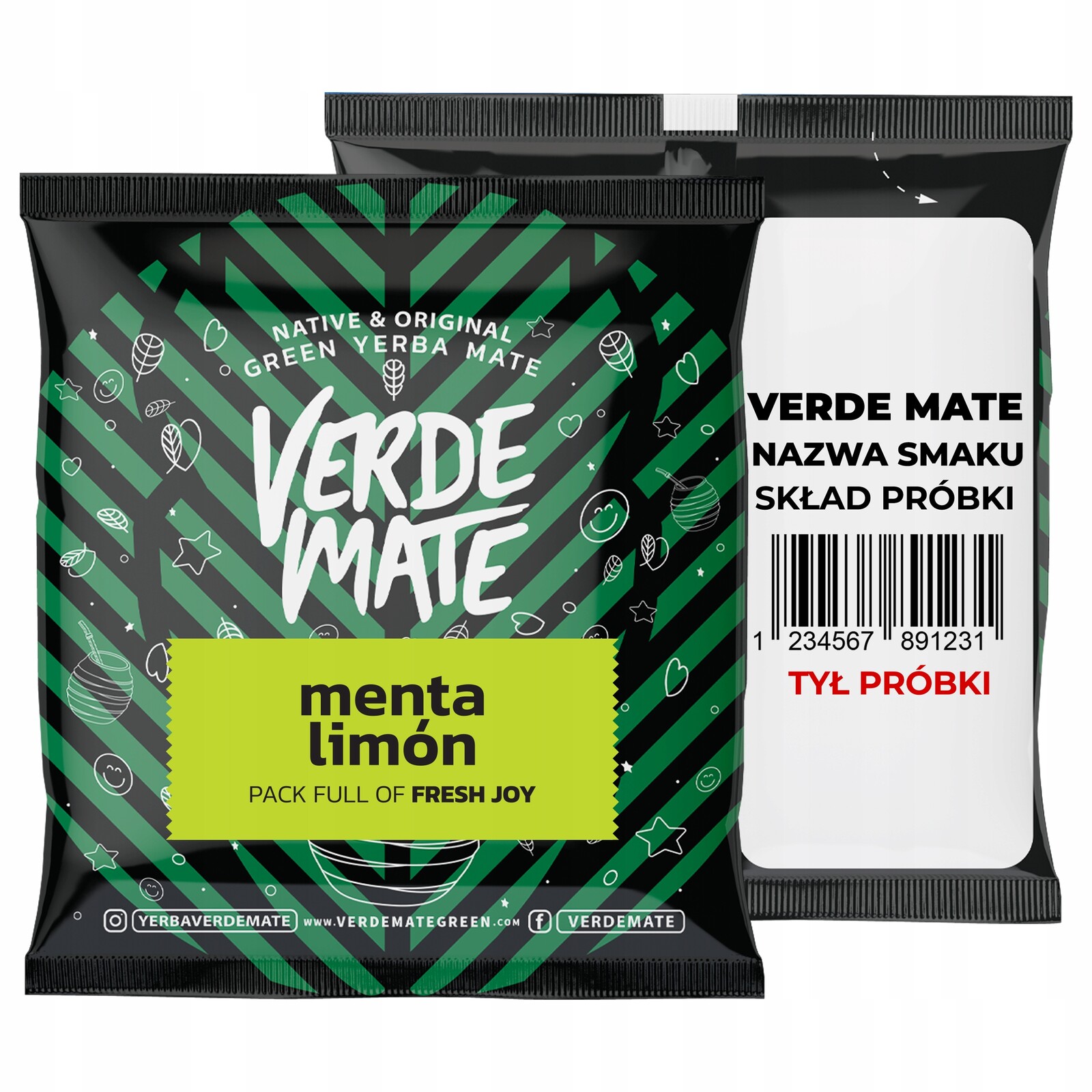 9 x Verde Mate Menta Limon 50 g