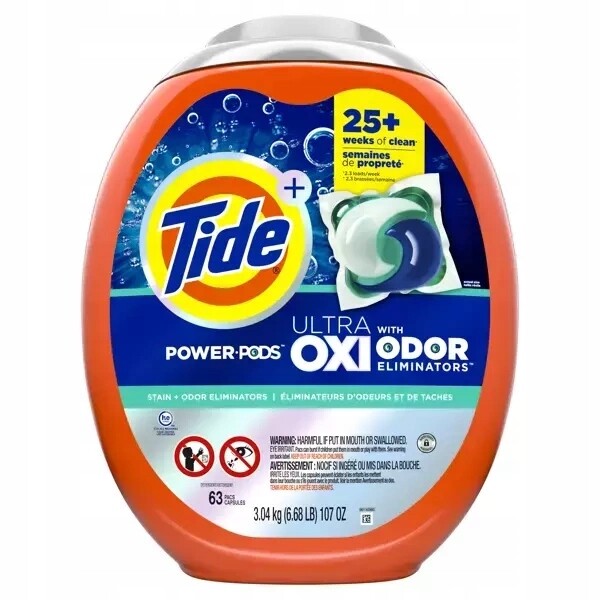 Tide Ultra Oxi Odor Eliminators 63 ks
