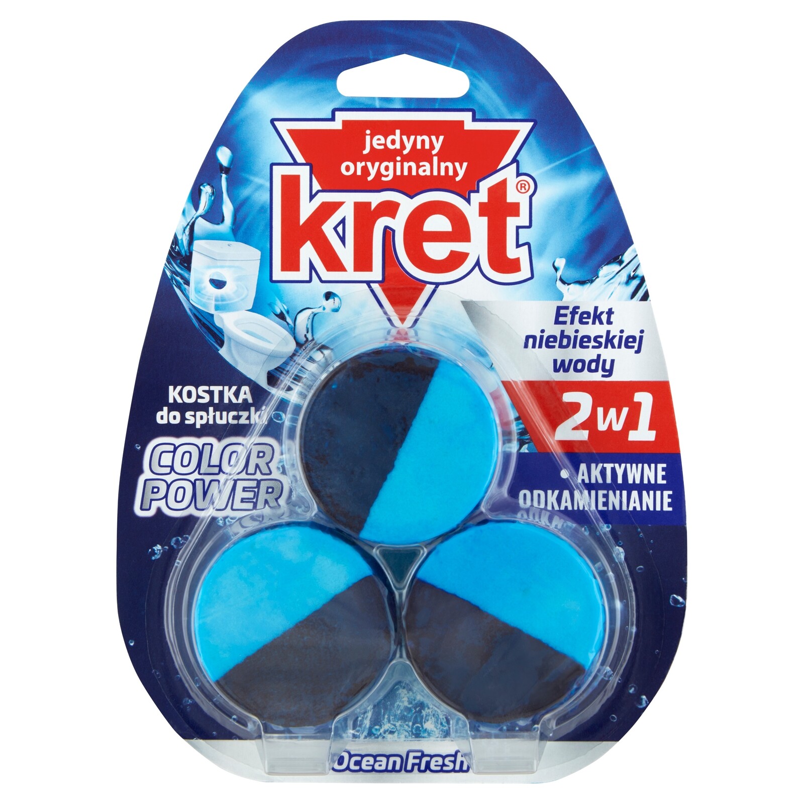 4x Kret Kostka do splachovače Ocean Fresh 50G X3