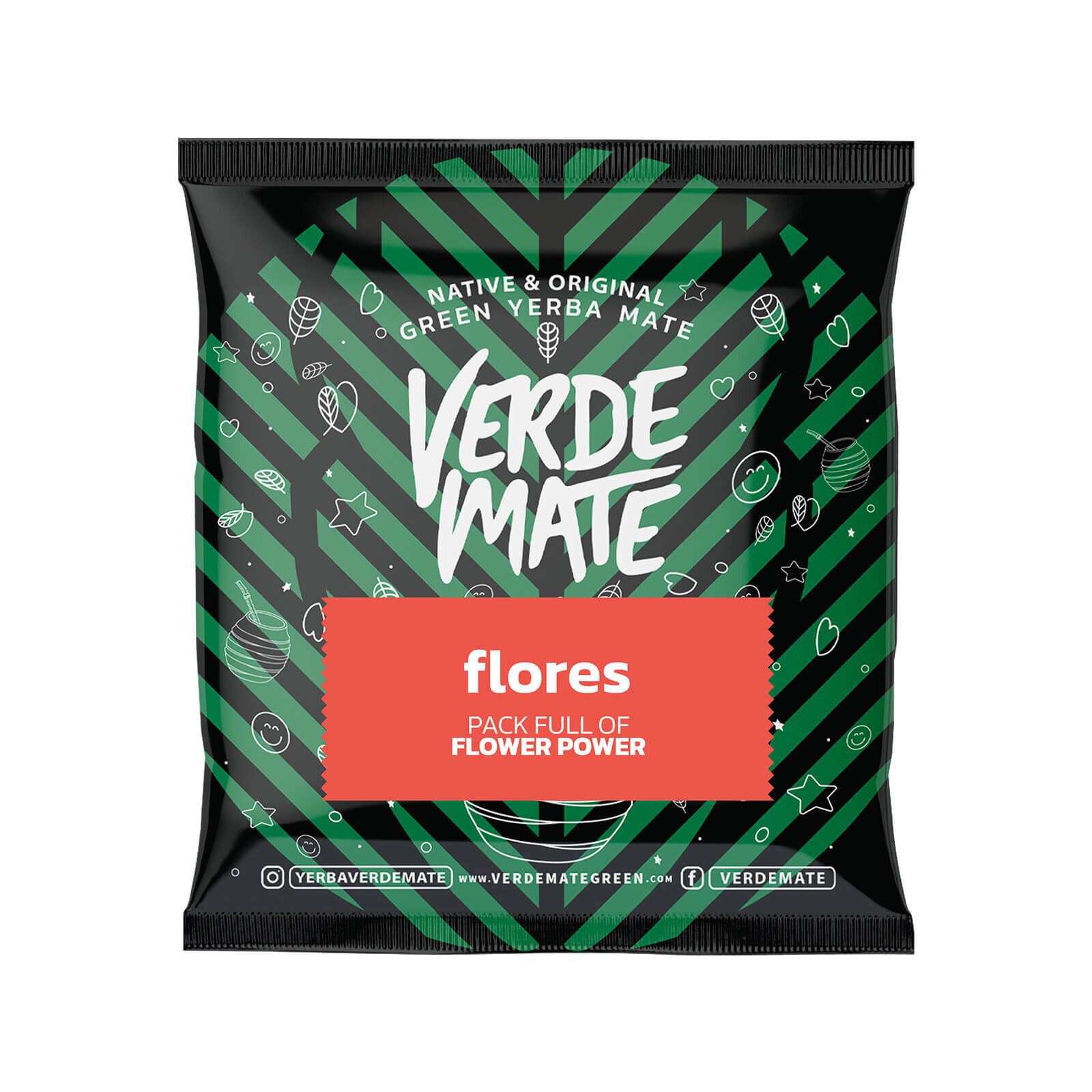 9 x Verde Mate Green Flores 50 g