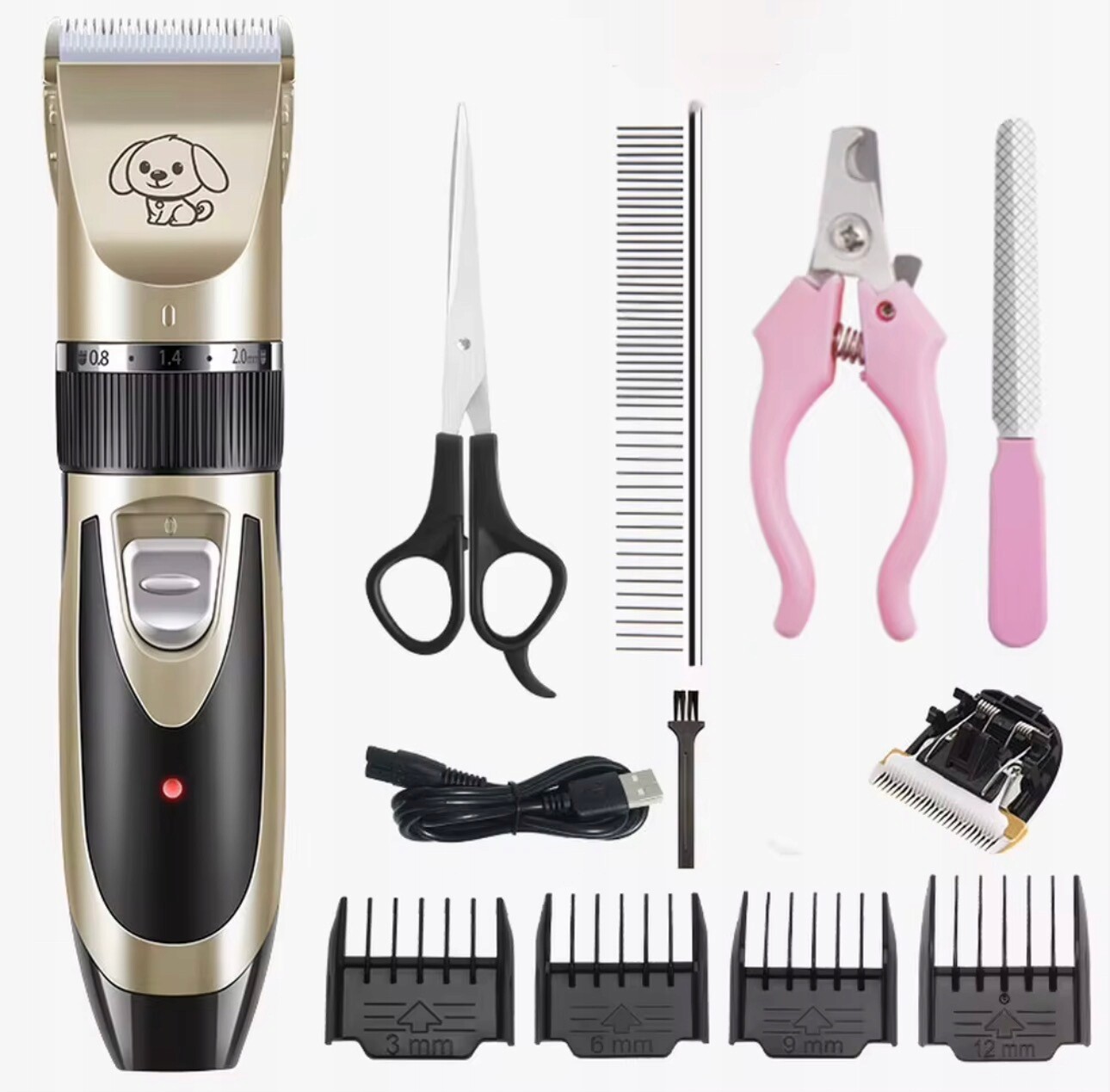 Sada L holicí strojek pro stříhání psů Professional Pet Clipper