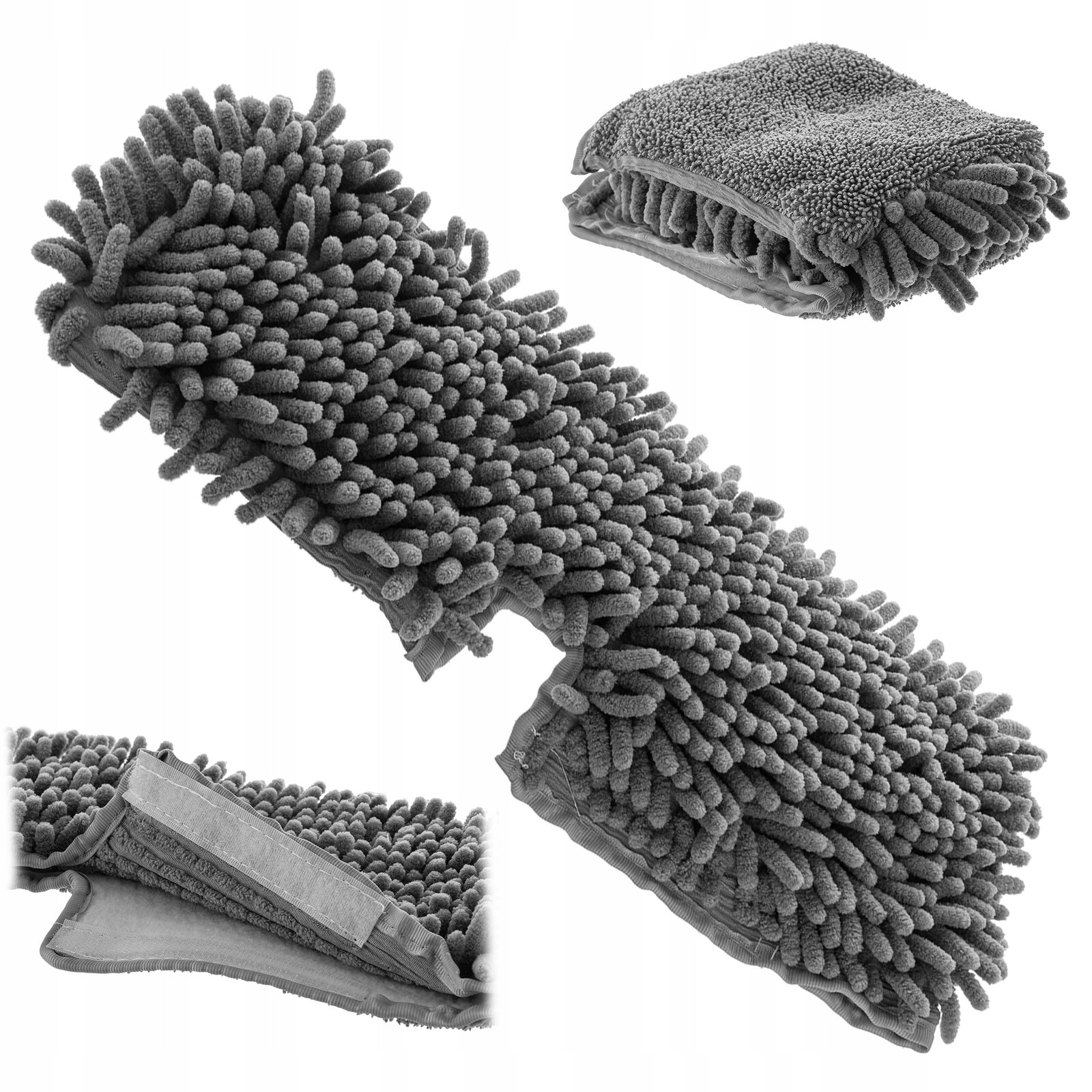 4x Kadax vložka do mopu Náhradní nástavec Koncovka z mikrovlákna 40x14 cm