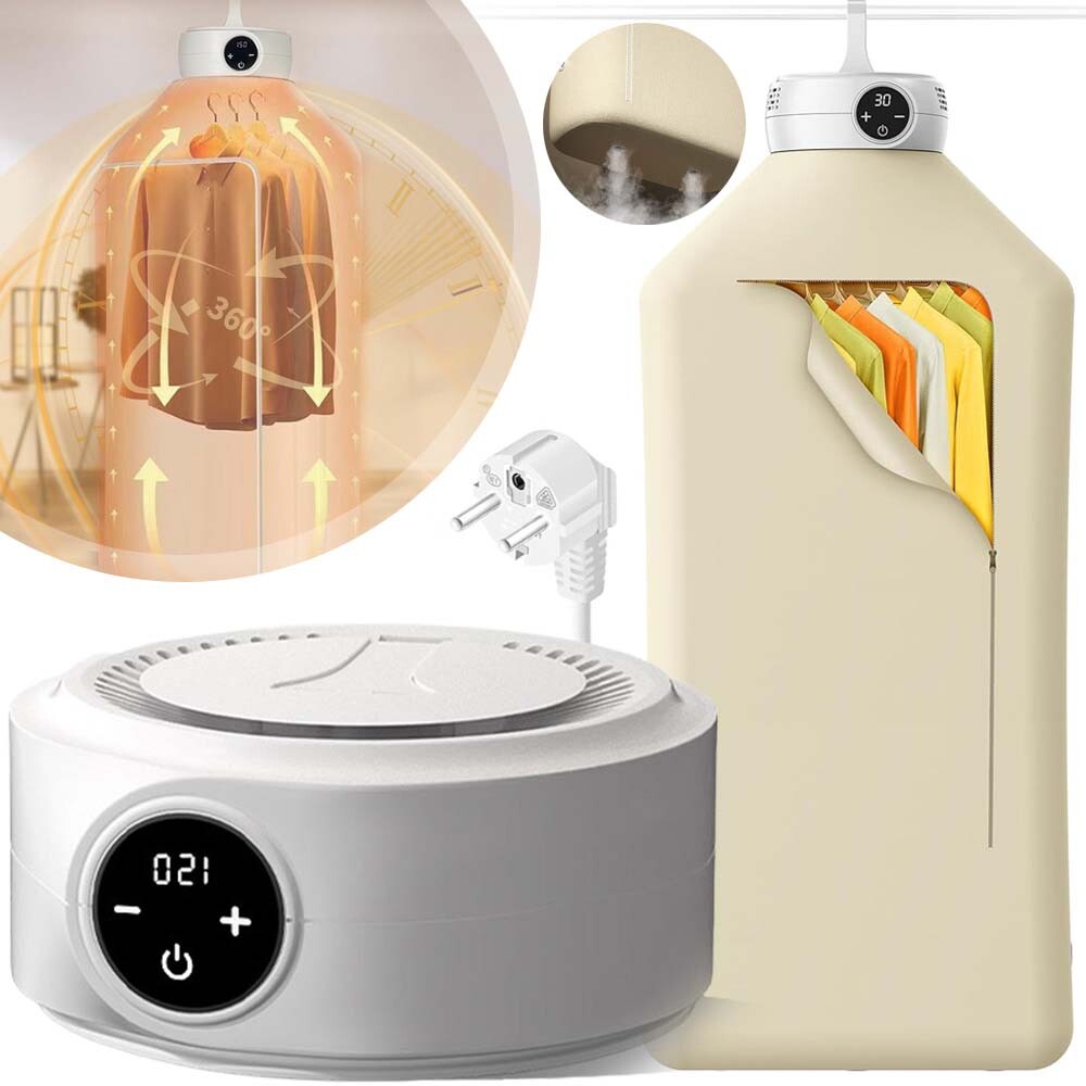Mini Elektrická Sušák Oblečení Inteligentní Sterilizace Praktická 360°