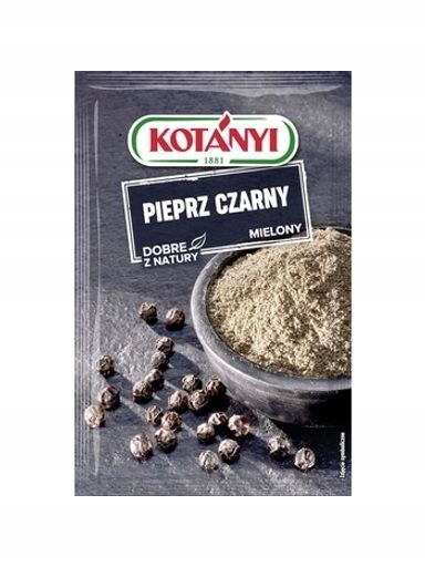 10 x Kotanyi Pepř černý mletý 20 g