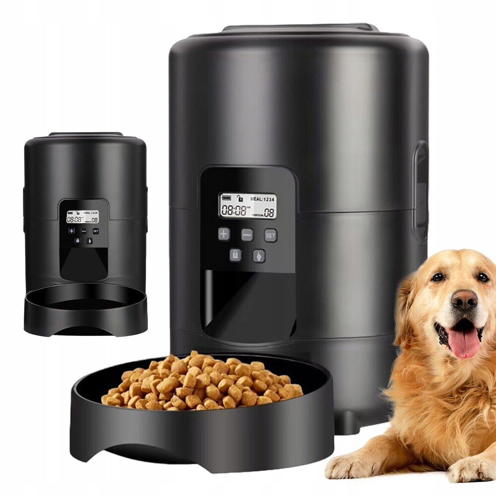 Automatický Dávkovač Krmiva Pro Psa Kočku S LCD Obrazovkou, Časová Inteligence