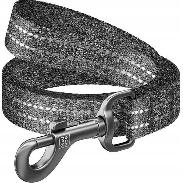 Vodítko bavlna 25mmx200cm Waudog šedé