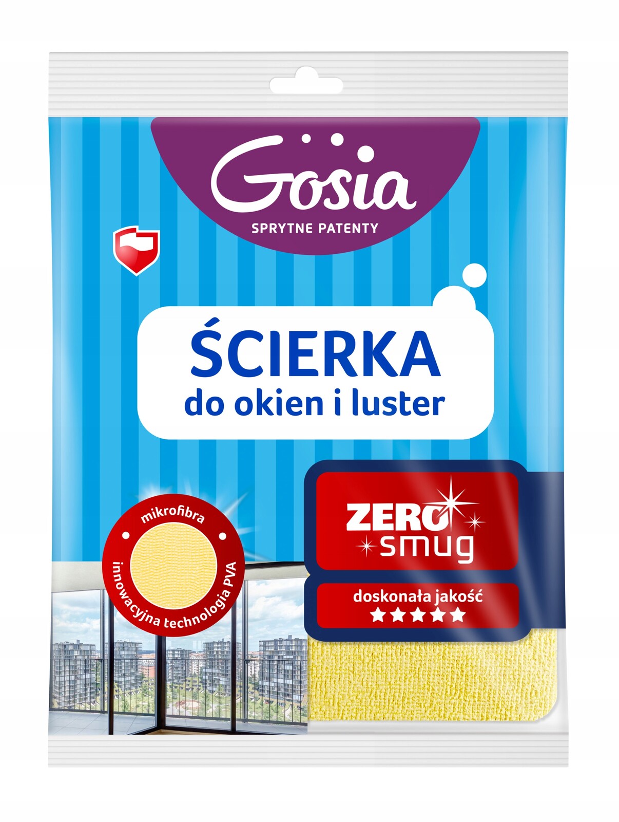 5X Gosia Gosia utěrka na okna a zrcadla Pva