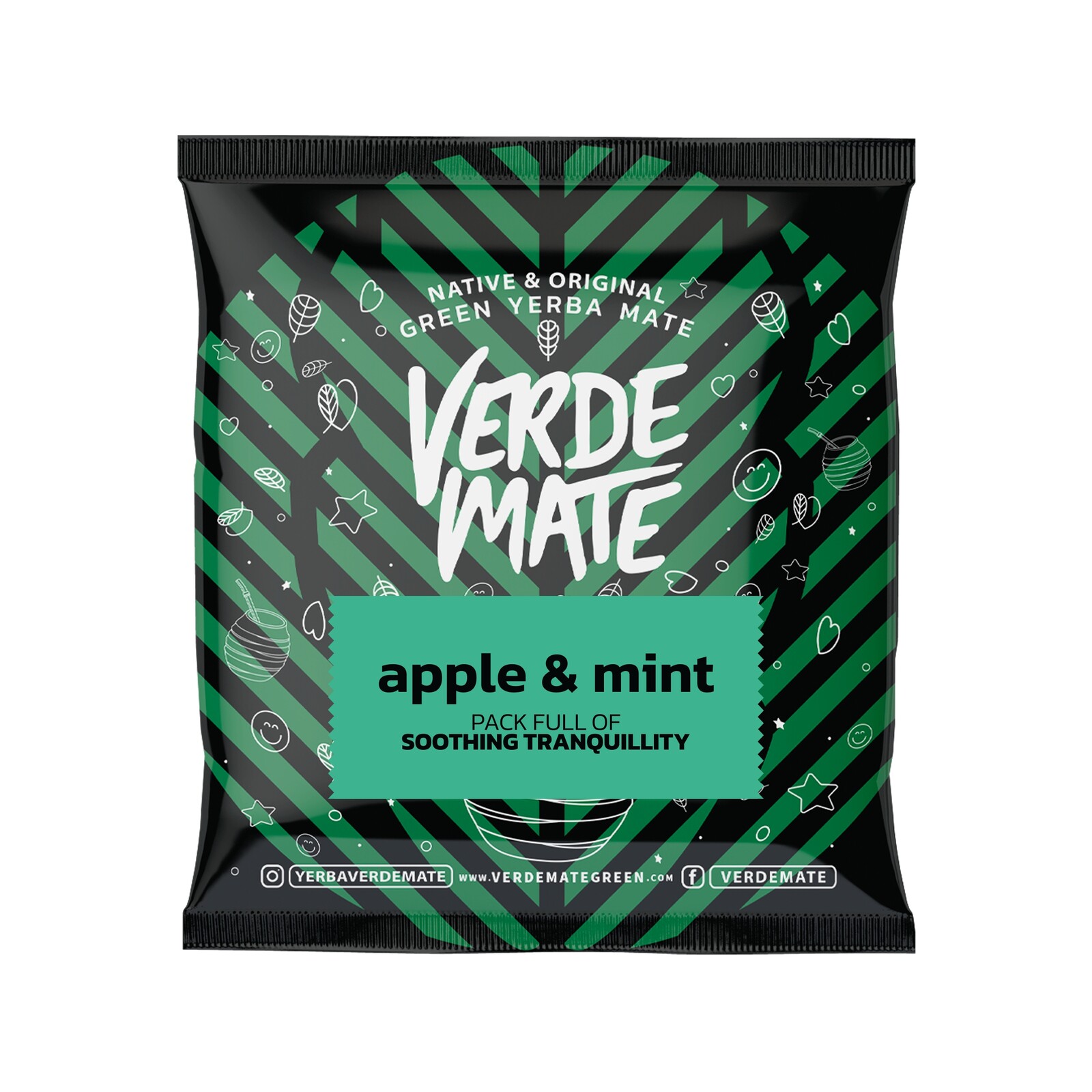9 x Verde Mate Green Apple & Mint 50 g