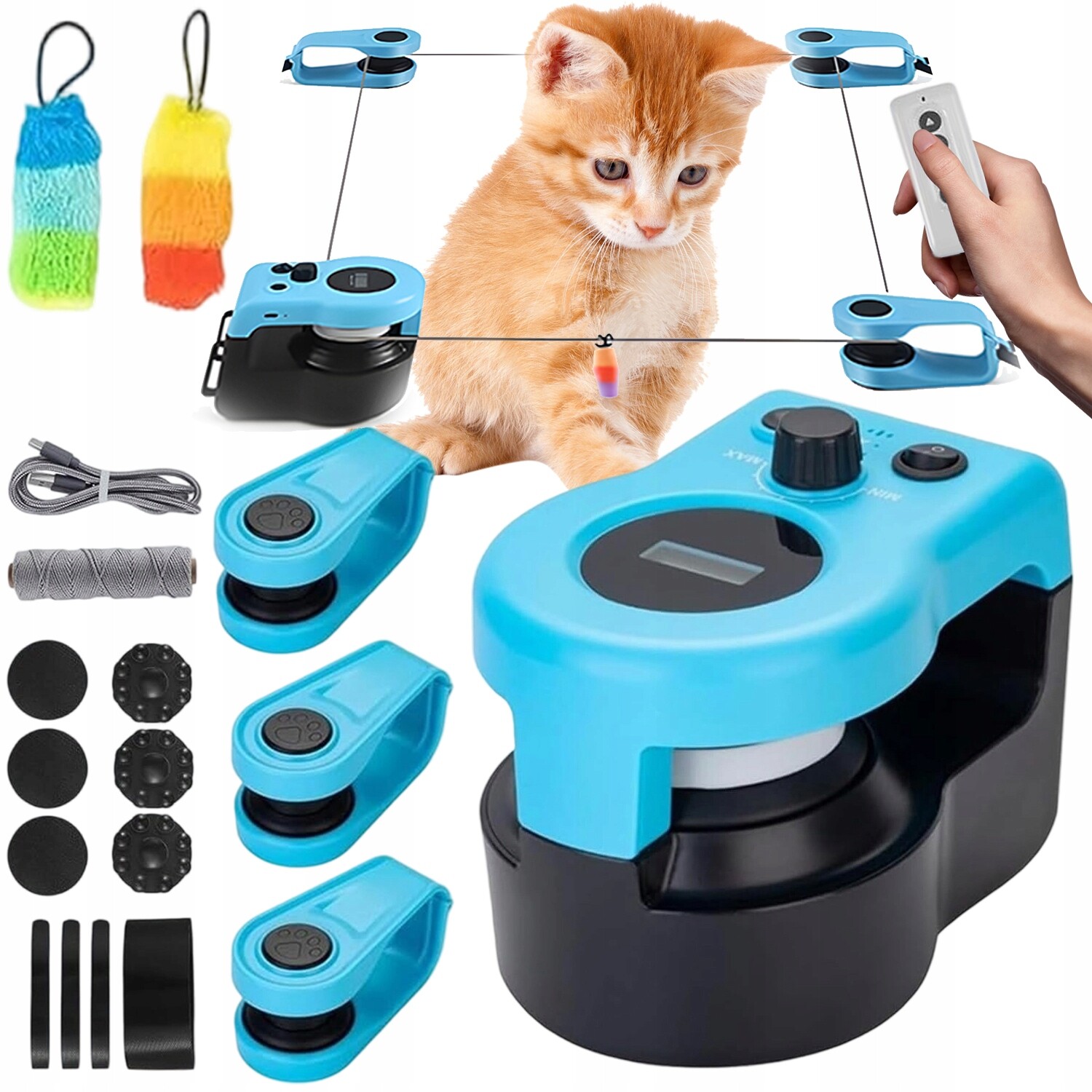 Dálkově Ovládaná Hračka Pro Kočky Interaktivní Honička Myši Auto