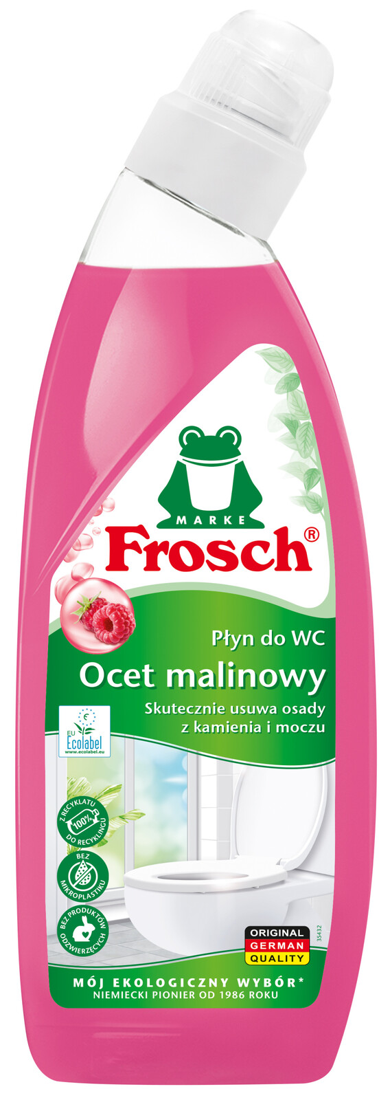 4x Frosch, Tekutý přípravek na Wc, malinový, 750 ml