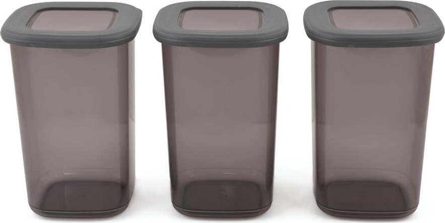 Plastové dózy v sadě 3 ks na potraviny Fresco – Hermia