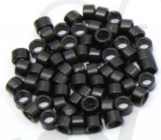 Kroužky micro ring klasické Barva: černá, Množství: 20 ks