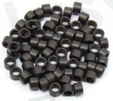 Kroužky micro ring klasické Barva: tmavě hnědá, Množství: 20 ks