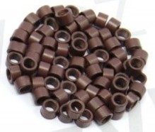 Kroužky micro ring klasické Barva: hnědá, Množství: 20 ks