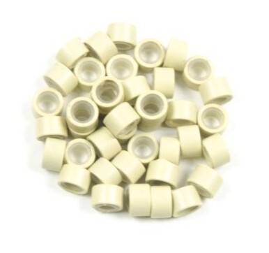 Kroužky micro ring se silikonem Barva: blond, Množství: 20 ks