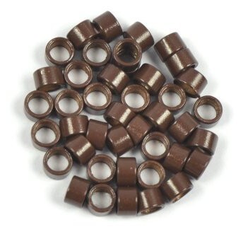 Kroužky micro ring 4,5 mm bez silikonu Barva: hnědá, Množství: 20 ks