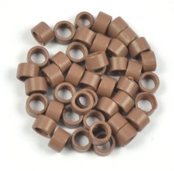 Kroužky micro ring 4,5 mm bez silikonu Barva: světle hnědá, Množství: 20 ks