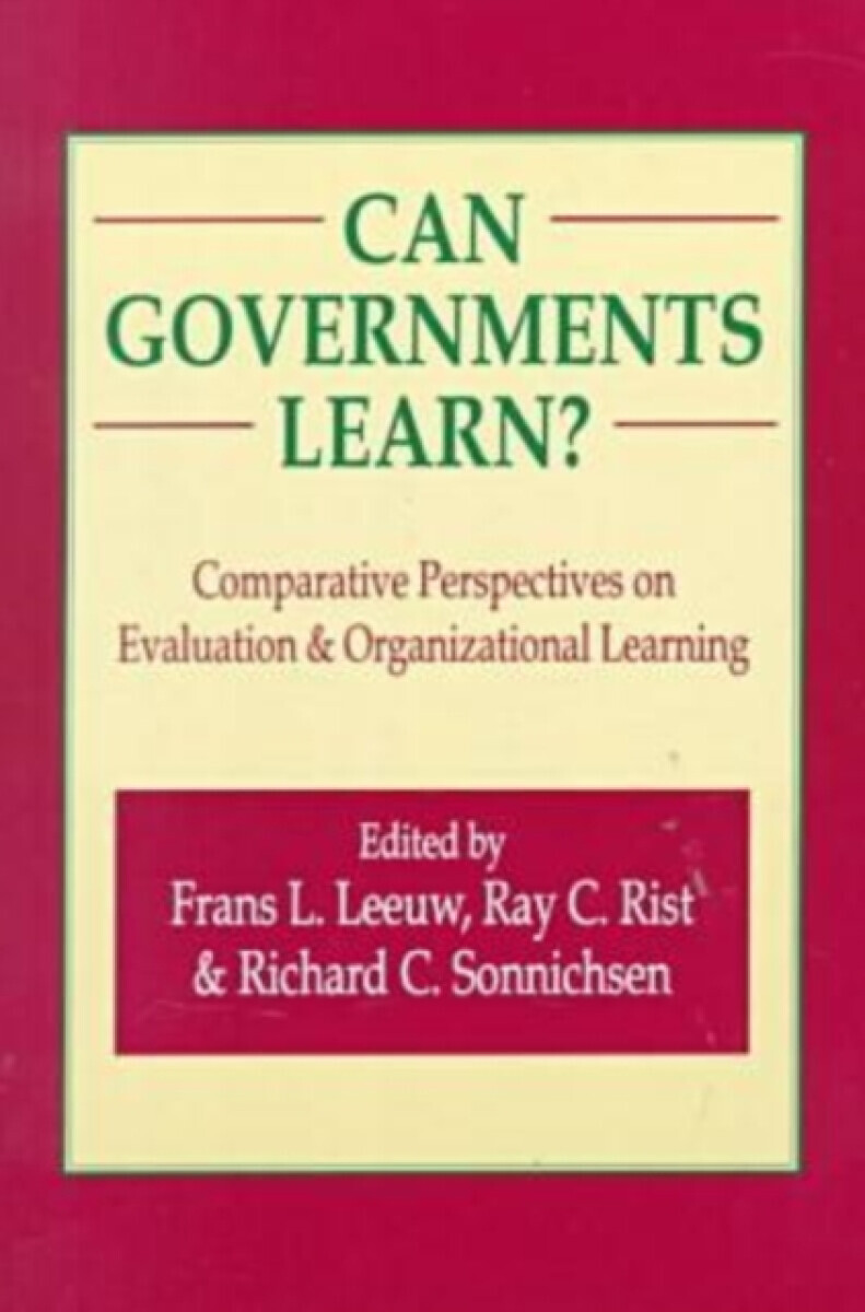 Can Governments Learn? - Frans L. Leeuw