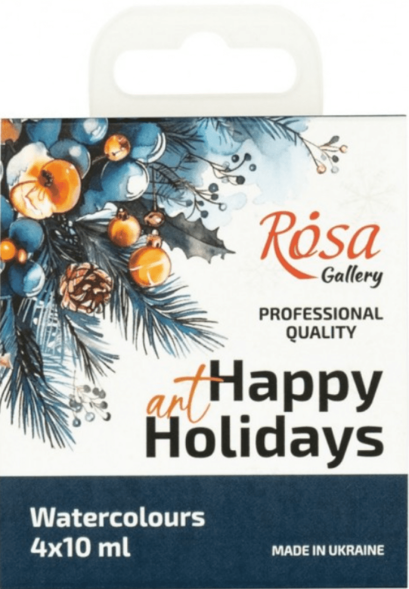 Sada akvarelových barev Rosa 4x10ml Vánoční edice 2