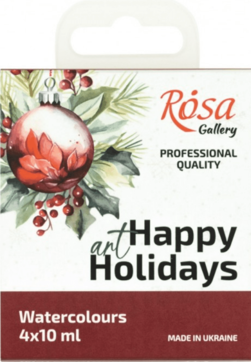 Sada akvarelových barev Rosa 4x10ml Vánoční edice 1