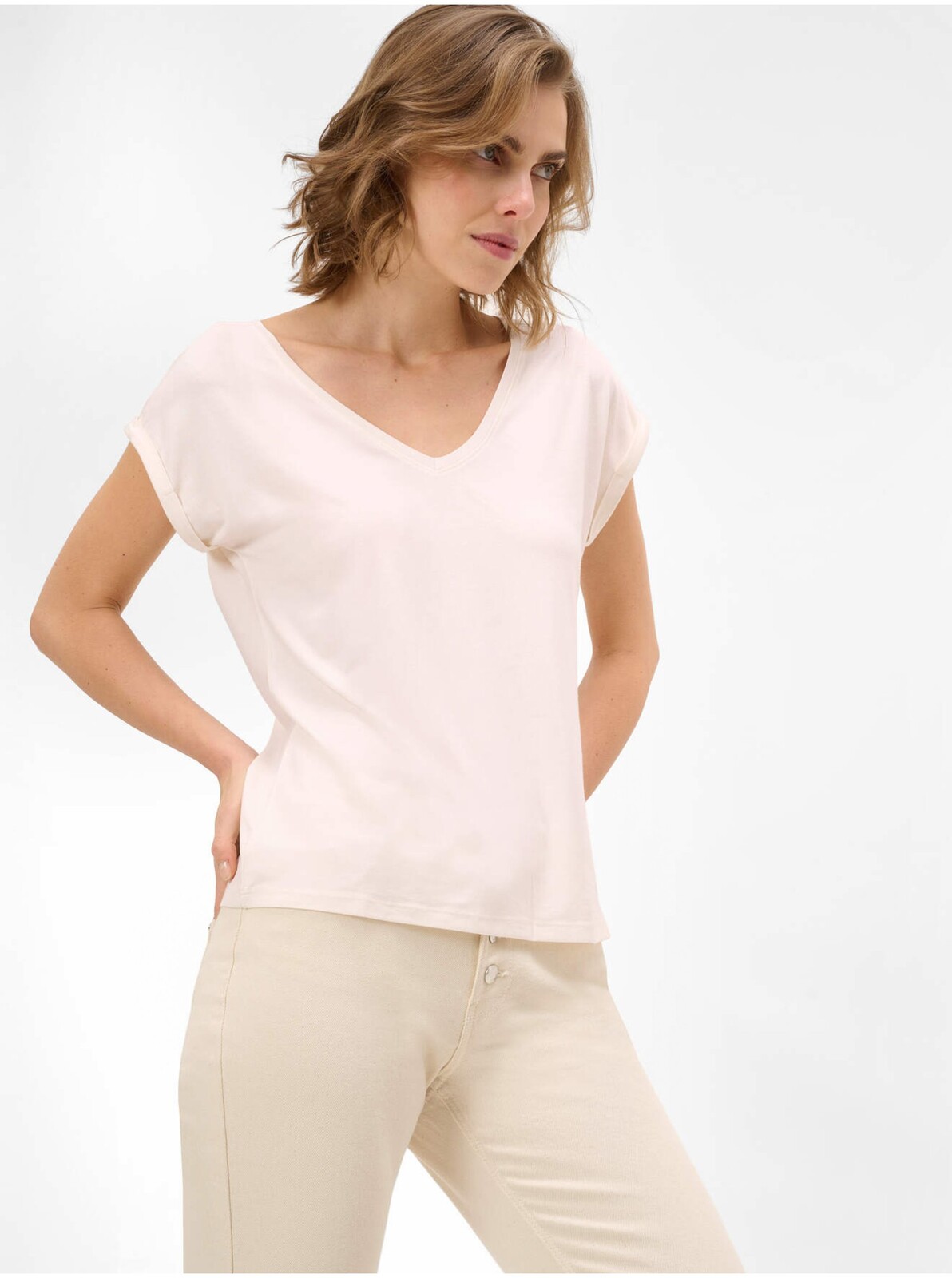 Krémové basic tričko ORSAY - Dámské
