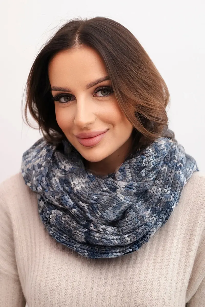 Dámská melírovaná zimní šála KN24