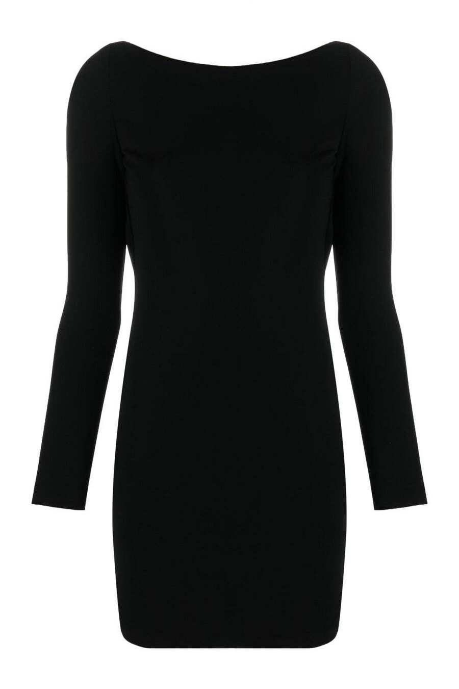 Černé mini šaty s dlouhými rukávy