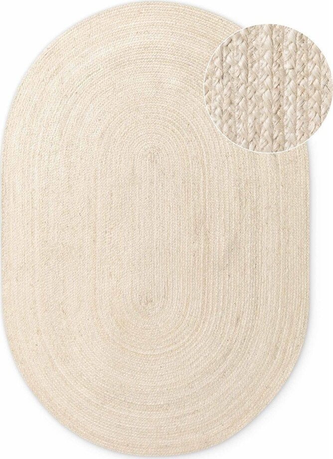 Oboustranný/ručně tkaný jutový koberec ve světle přírodní barvě 160x230 cm Braided – Hanse Home