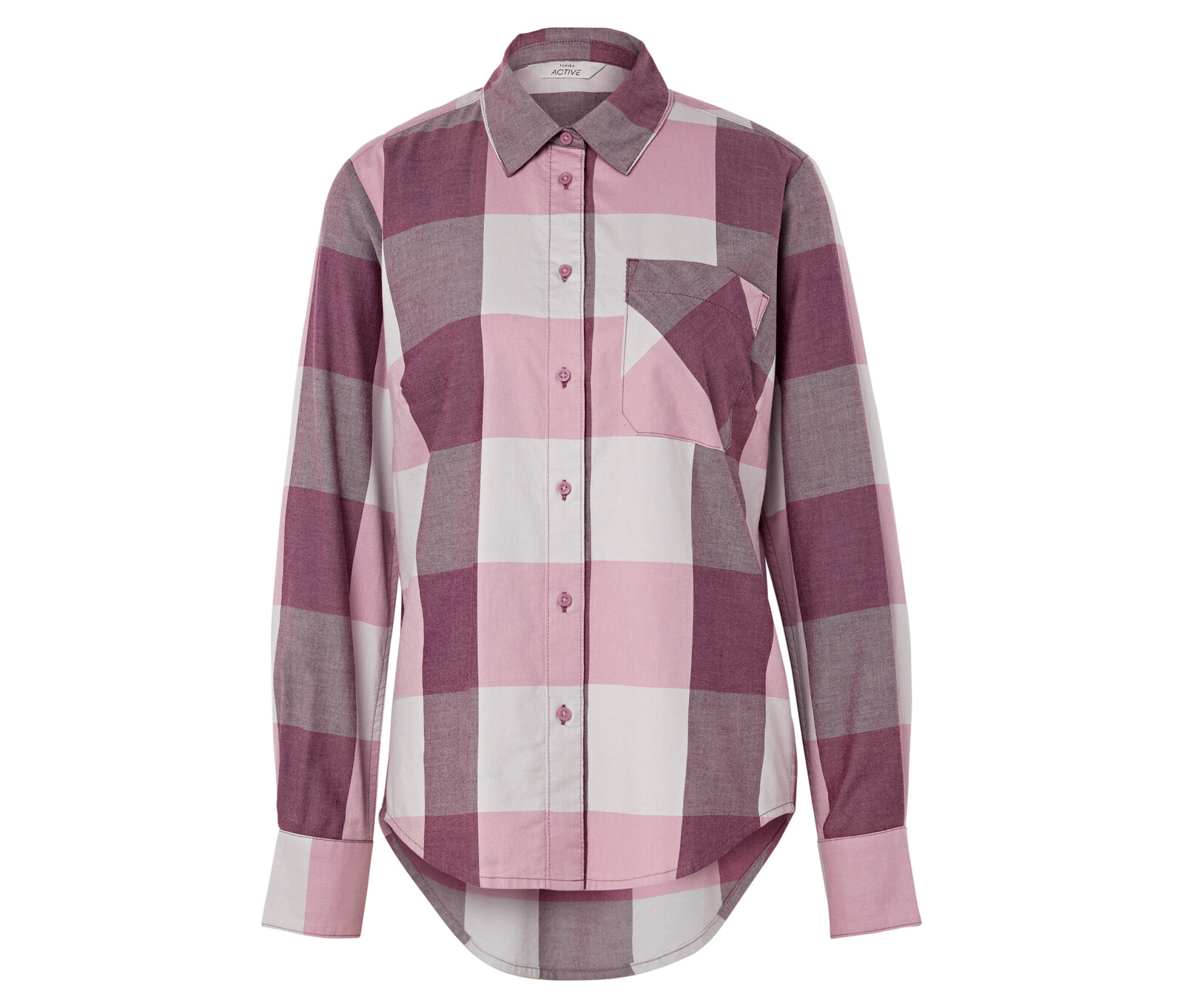 Tchibo - Kostkovaná halenka - pro ženy - vel. 36 - barva: šedá/kostkovaný