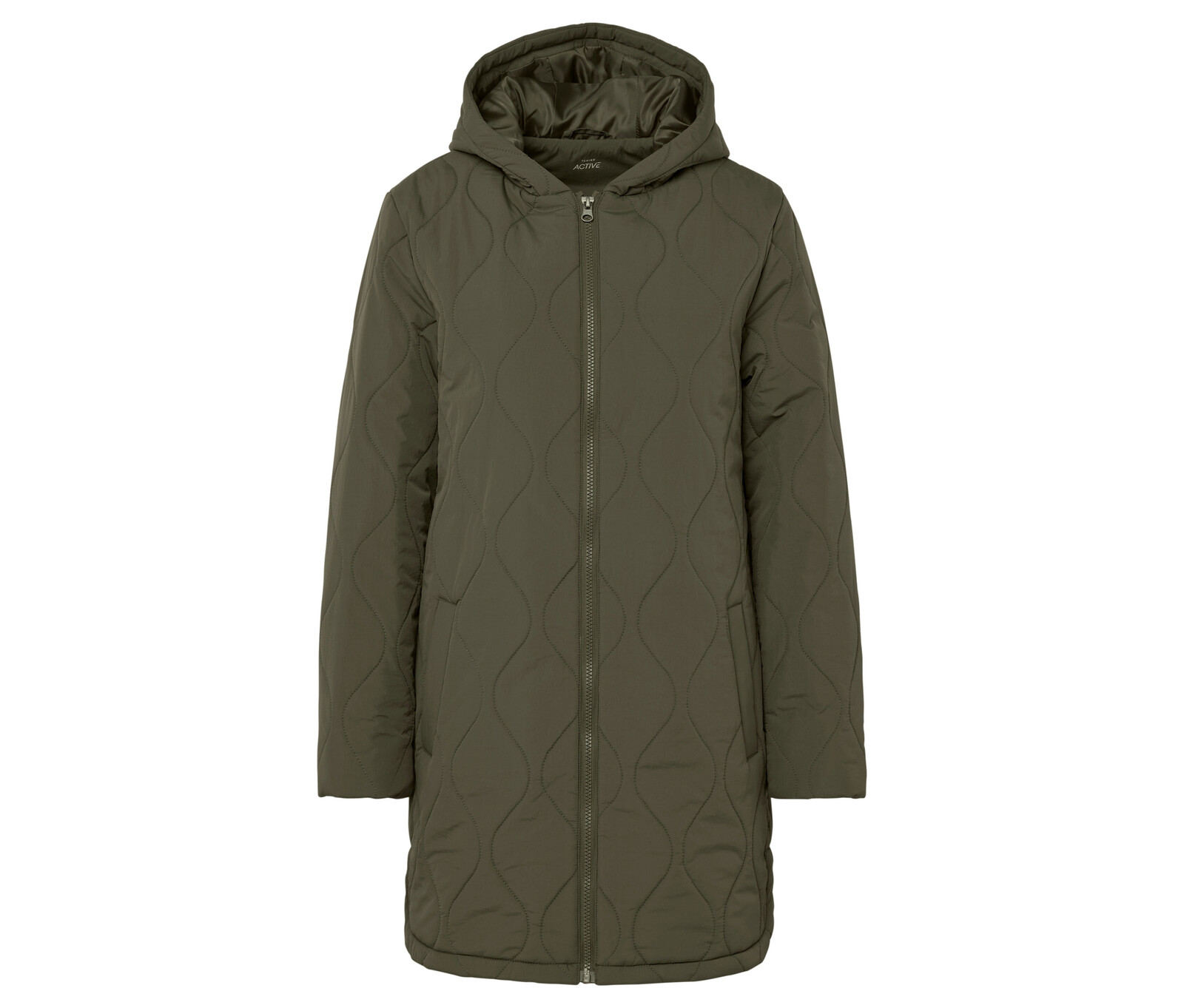 Tchibo - Prošívaný kabát - pro ženy - vel. M 40/42 - barva: zelená